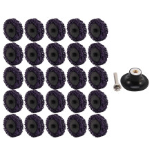 25PCS 2 inch 50mm Quick Change Easy Strip & Clean Discs for Paint Rust Removal Prep with 1 Holder