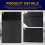 5 Folder Pocket Plastic Envelope Flat File Letter Organizer with Snap Closure A4 Size 9