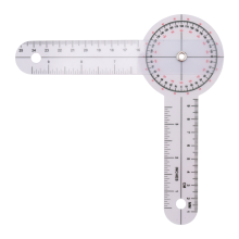 3-delige goniometer 6/8/12 inch ergotherapie gradenboog meetinstrument hoekliniaal 360 graden universeel