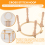 Adjustable Portable Wooden Embroidery Hoop Stand Set Needlework Frame Rack Desktop 8