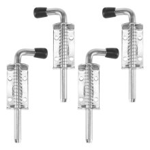4er-Pack 5 Zoll gefederter Riegelstift 304 Edelstahlbolzen, verdicktes 2-mm-Türschloss, gebürstetes Finish