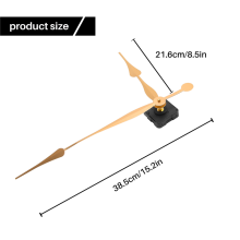 Hoog koppel lang schacht uurwerkmechanisme met 12 inch spadewijzers (goud)