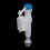 Toilet Inlet Valve Flush Button Tank Accessories G1 / 2 Interface (Plastic) 4
