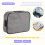 Important File Pocket Holder,Document Organizer Box,Oxford Waterproof Document Storage Bag with Safe Code Lock (Gray) 7