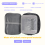 Important File Pocket Holder,Document Organizer Box,Oxford Waterproof Document Storage Bag with Safe Code Lock (Gray) 6