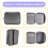 Important File Pocket Holder,Document Organizer Box,Oxford Waterproof Document Storage Bag with Safe Code Lock (Gray) 10
