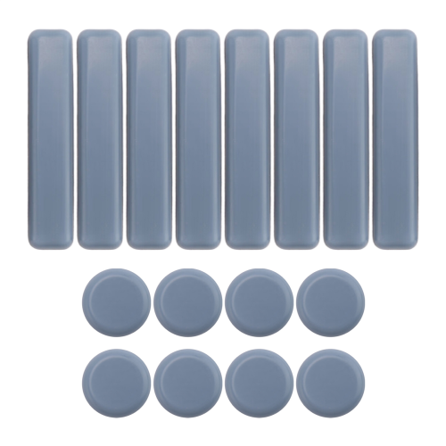 16 Pcs Möbel Gleiter PTFE Sliders Selbst-Adhesive Set Runde Quadrat für Einfache