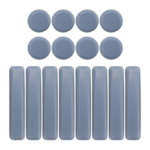 16 Pcs Möbel Gleiter PTFE Sliders Selbst-Adhesive Set Runde Quadrat für Einfache 2