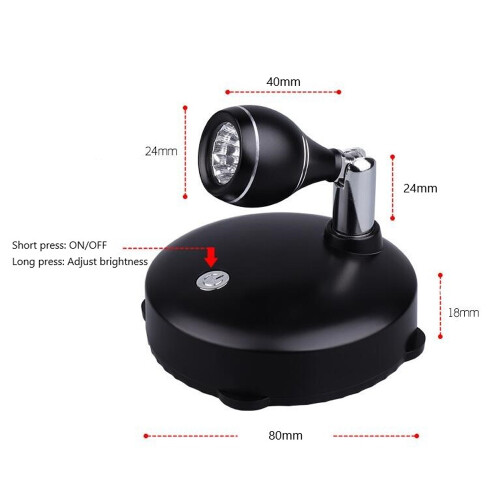 Projecteur d'intérieur sans fil, éclairage d'accentuation à piles pour tableaux, applique murale LED avec télécommande (lot de 2, B) 2