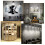 Projecteur d'intérieur sans fil, éclairage d'accentuation à piles pour tableaux, applique murale LED avec télécommande (lot de 2, B) 7