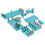Kids Electricity Circuit Learning Kit Physics Experiment Basic Educational ABS Magnetism Tool 1