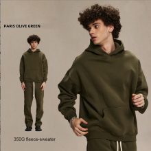 （S）Vintage Plus Size 350 Gsm One Piece Hoodie Autumn Streetwear