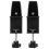 Lot de 2 pinces de séparation pour bureau, écran de confidentialité, support de cloison pour table - Noir 4