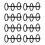 Binder Rings Reusable 3 Hole Electroplated Metal 10