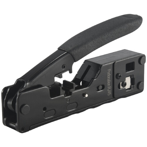 Pinza Crimpatrice RJ45 Passante Con Tester Di Rete E 50 Connettori Cat6 - Kit Completo Per Cavi Ethernet Cat5/5e/6
