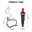 4 Pieces Propane Push-Type Piezo Igniter Kit with Threaded Ceramic Electrode Ignition Plug Wire 30 cm for Gas Grill 11