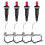 4 Pieces Propane Push-Type Piezo Igniter Kit with Threaded Ceramic Electrode Ignition Plug Wire 30 cm for Gas Grill 1