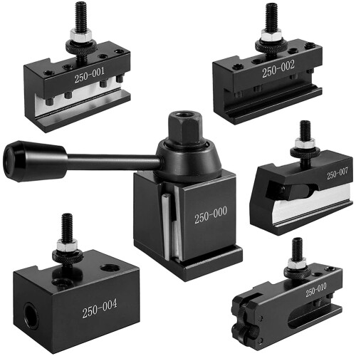Lathe Tool Holder, Change Set for Metal Post 1/2inch Turning Tools, 250-000 Mini 1