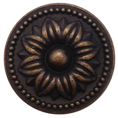 10PCS,Vintage Antique Vintage Handle with Patterned Round Knobs, Used for Furniture, Kitchen Doors and Cupboards 1