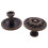 10PCS,Vintage Antique Vintage Handle with Patterned Round Knobs, Used for Furniture, Kitchen Doors and Cupboards 9