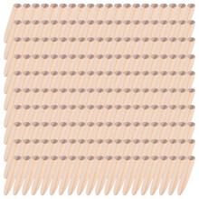 200 Packs Pocket Hole Plugs Solid Wood Dowels Jig Paint Grade Hardware Wooden Filler