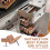 Guide e fermacavi in plastica per cassetti, guide Tack-In Tack per riparare cassettiere, 30 pezzi 9