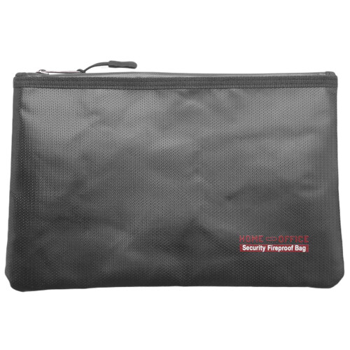 Portable Fireproof Waterproof Document Envelope File Folder Cash Pouch Money Bag Lipo Safe B