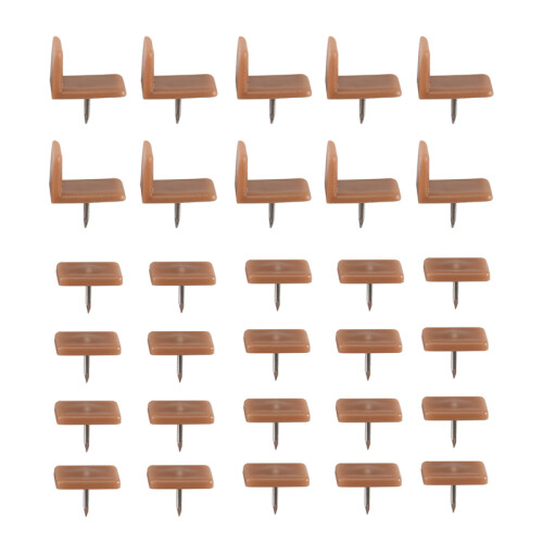 Guide e fermacavi in plastica per cassetti, guide Tack-In Tack per riparare cassettiere, 30 pezzi 1