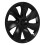 4 Pcs 19 Inch Wheel Hub Cap Matte Black Fully Wrap 9