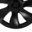 4 Pcs 19 Inch Wheel Hub Cap Matte Black Fully Wrap 13