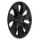 4 Pcs 19 Inch Wheel Hub Cap Matte Black Fully Wrap 10