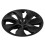 4 Pcs 19 Inch Wheel Hub Cap Matte Black Fully Wrap 5