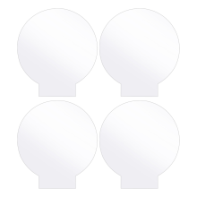 Stück klare Acrylplatten, runde Platte, dick (4 mm), Kunststoffplatte für LED-Lichtsockel, Schilder, DIY-Displayprojekte