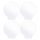4Pcs Clear Acrylic Sheet Round Panel Thick (4mm) Plastic Board for LED Light Base,Sign,DIY Display Projects 2