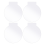 4Pcs Clear Acrylic Sheet Round Panel Thick (4mm) Plastic Board for LED Light Base,Sign,DIY Display Projects 4