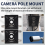 Universal Vertical Pole Mount Camera Bracket Wall Mounting for CCTV Security PTZ Dome (D) 5