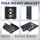Universal Vertical Pole Mount Camera Bracket Wall Mounting for CCTV Security PTZ Dome (D) 9