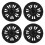 4pcs 19 Inch Hubcap Asymmetrical Design Wheel Hub 1