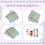 Geschenkpapierbögen, für Weihnachtsgeburtstagsparty-Set, 6-teiliges Geschenkpapier, Geschenk 10