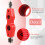 4 Pcs Copper Pipe Cleaner and Reamer Set Inner-Outer Tube Deburring Chamfer Tool (Red) 8