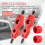 4 Pcs Copper Pipe Cleaner and Reamer Set Inner-Outer Tube Deburring Chamfer Tool (Red) 6