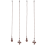 4Pcs Ceiling Fan Pull Chain Set,Bulb and Pattern Extension Pendant 12 Inch (Red Bronze) 3