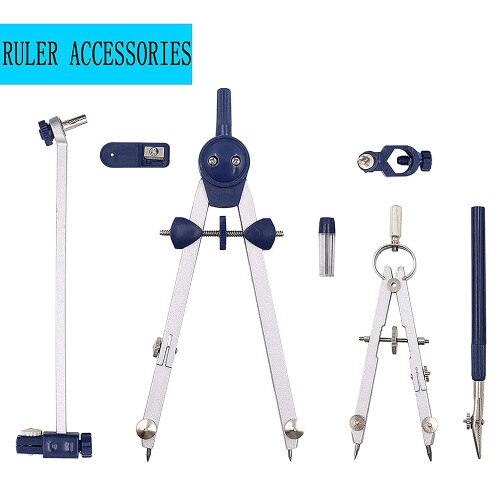 9Pc Drafting Compass for Geometry Set Tool Drawing Drafting, Math, Drawing, 2
