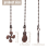 4Pcs Ceiling Fan Pull Chain Set,Bulb and Pattern Extension Pendant 12 Inch (Red Bronze) 10