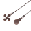 4Pcs Ceiling Fan Pull Chain Set,Bulb and Pattern Extension Pendant 12 Inch (Red Bronze) 11