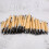 Set di 80 penne a sfera in bambù e legno, 40 inchiostro nero e blu 10
