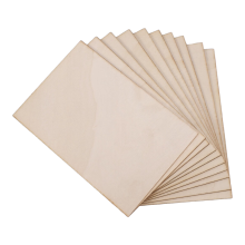 Confezione da 10 fogli di legno grezzo, pannelli sottili laminati incollati per case, aerei, navi, barche, arti e mestieri, ornamenti fai da te