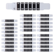 30 Pcs Stirn Thermometer Streifen Klebstoff Wiederverwendbare Aufkleber Verfärbung Aufkleber