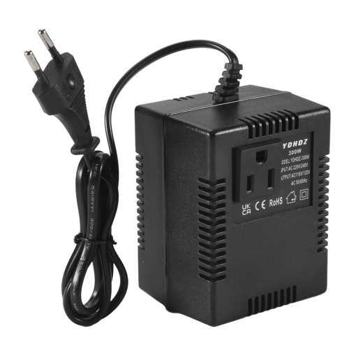 300W Spannungswandler 220V bis 110V Transformator Reiseadapter EU-Stecker 2