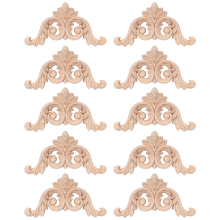 10 stuks houtsnijwerk decals gesneden lijstwerk hoek applicatie huisdeur decoratie voor kast